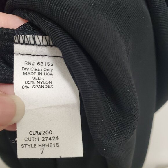 Rampage Junior's Vintage 1990s Black Beaded Fringe Micro Mini Slip Dress NWT 7 - Picture 6 of 7